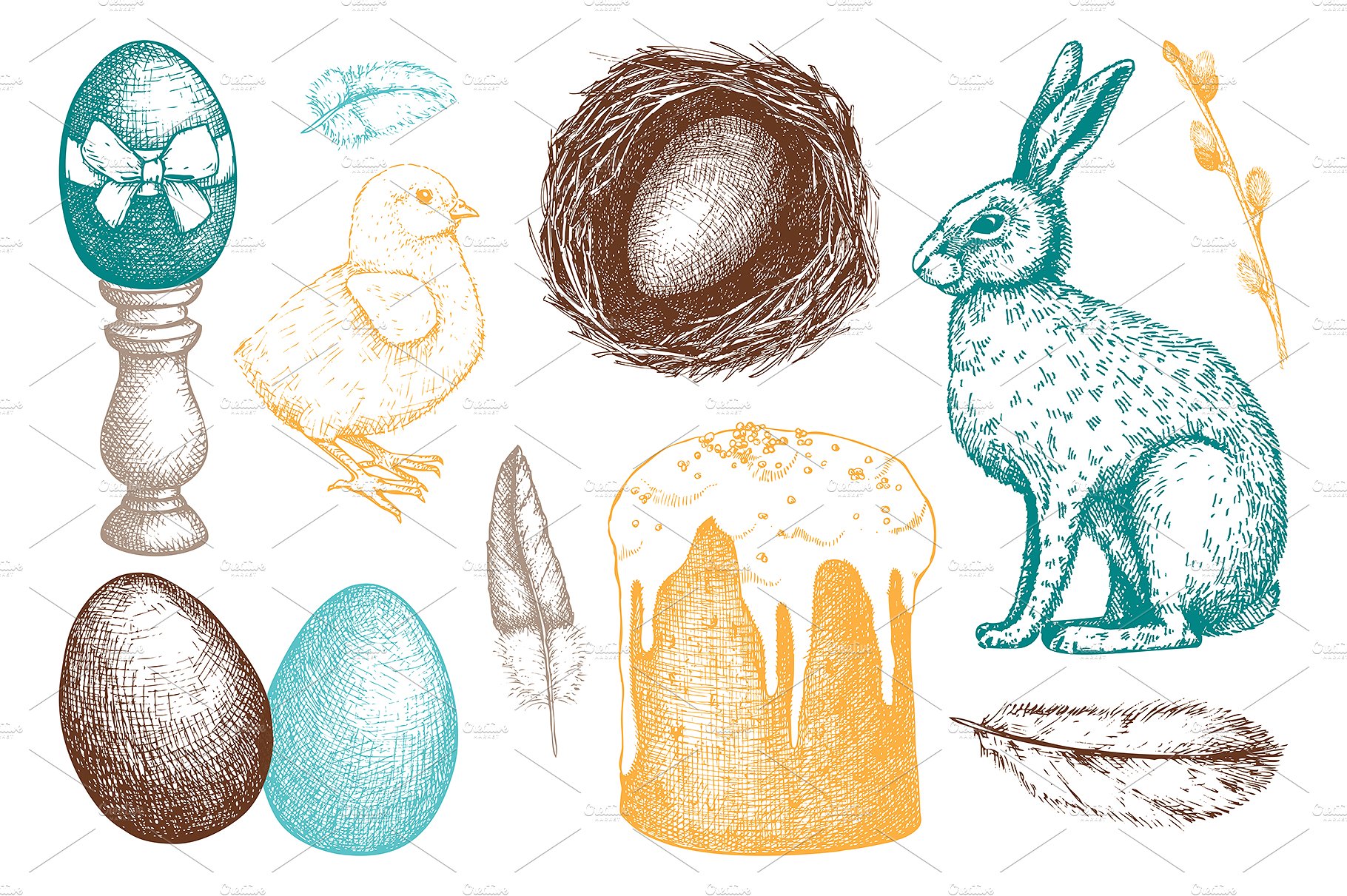 Easter -amp; Spring Illustrati