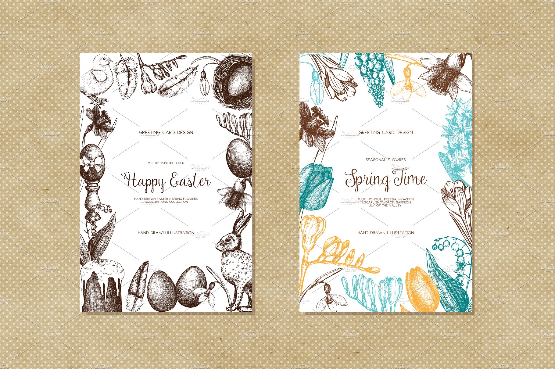 Easter -amp; Spring Illustrati