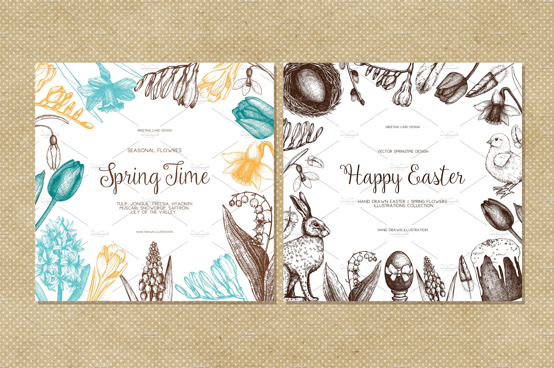 Easter -amp; Spring Illustrati