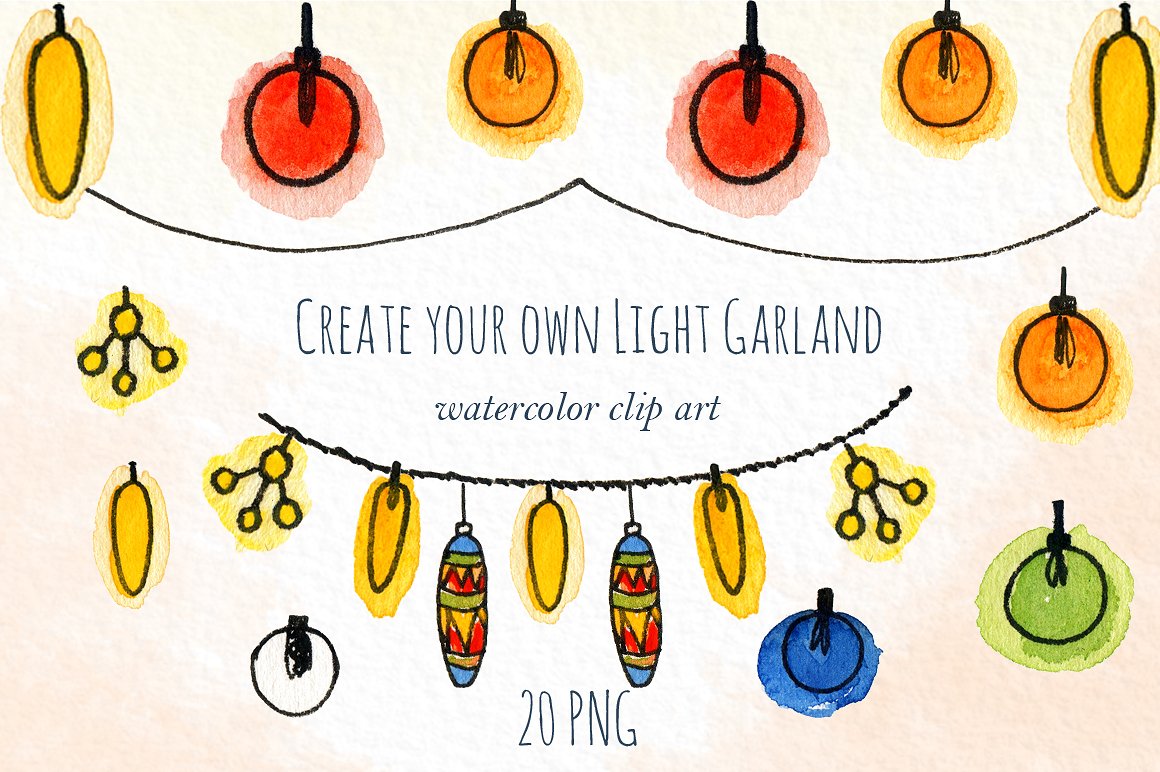 Light garlands creator. Clip a