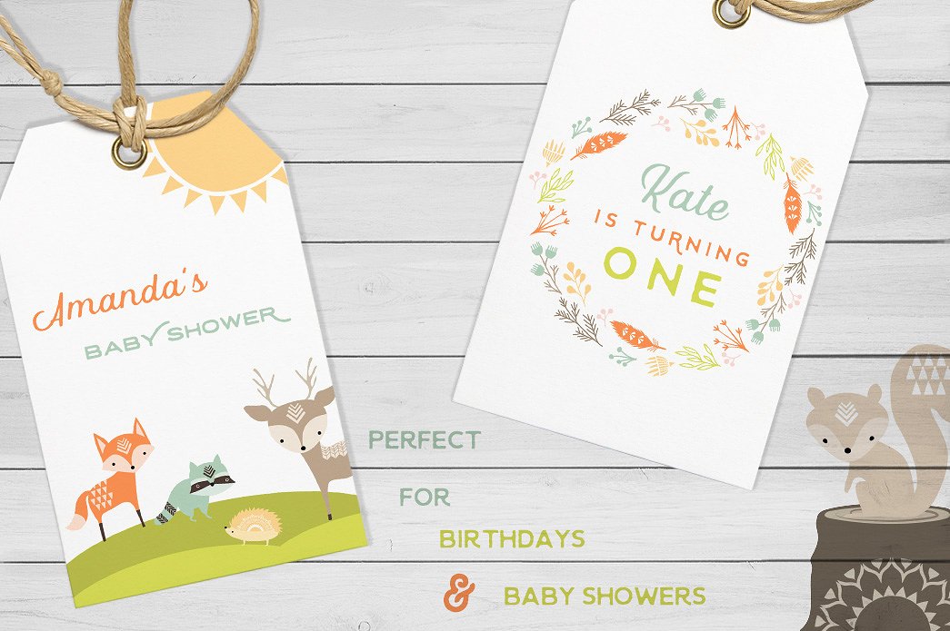 Cute Baby Woodland Graphics