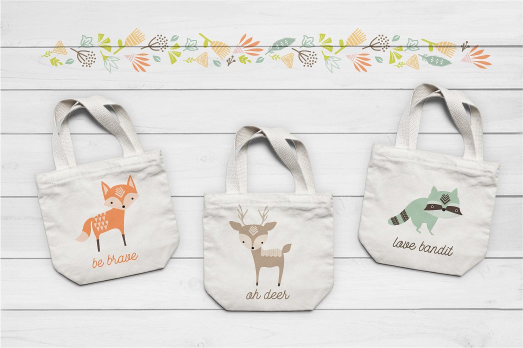 Cute Baby Woodland Graphics