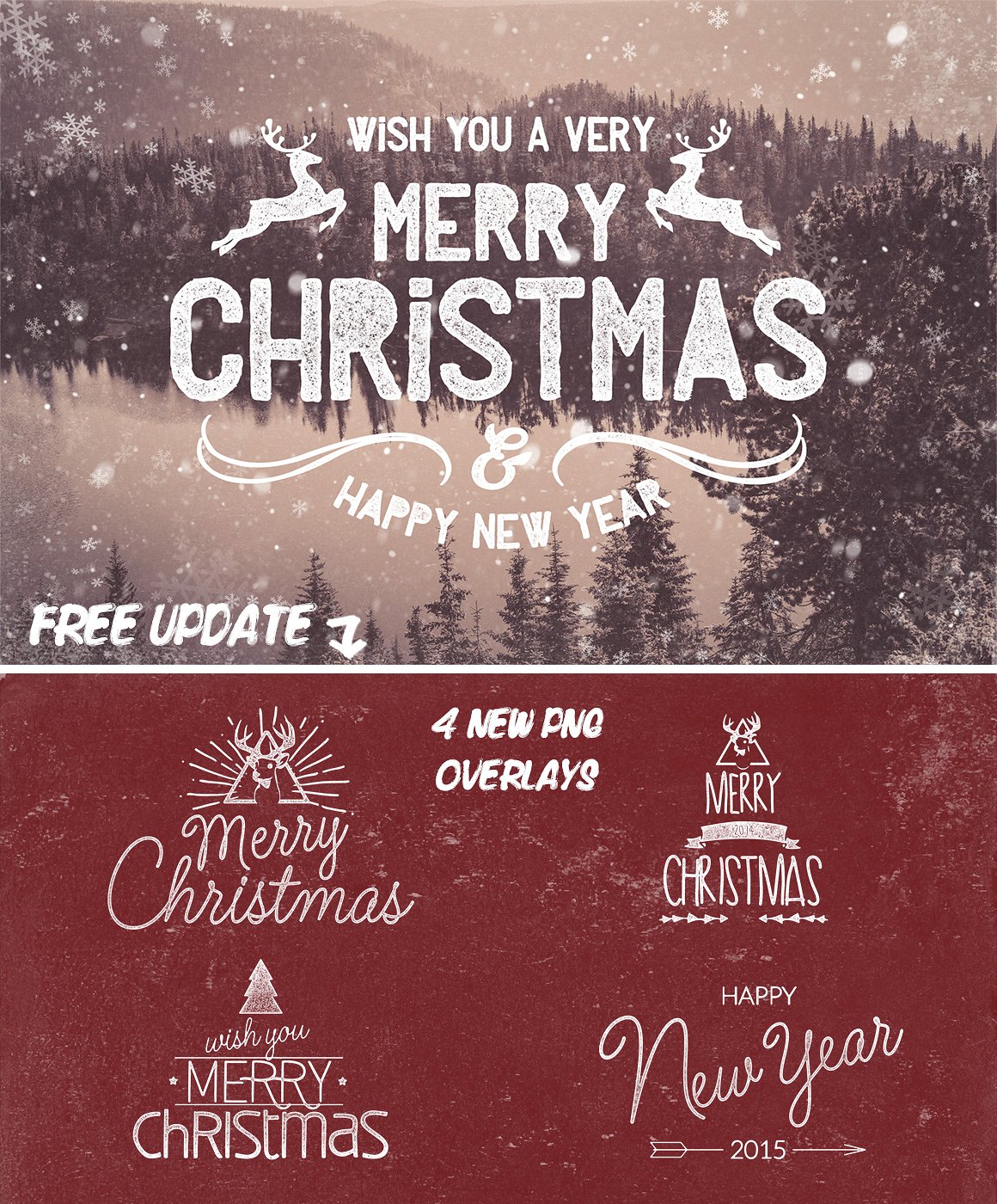 Christmas Photo Overlays (PNG)