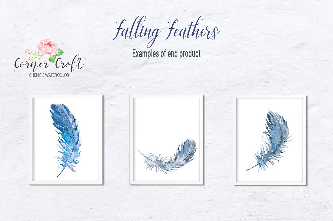 Falling Feather Illustration