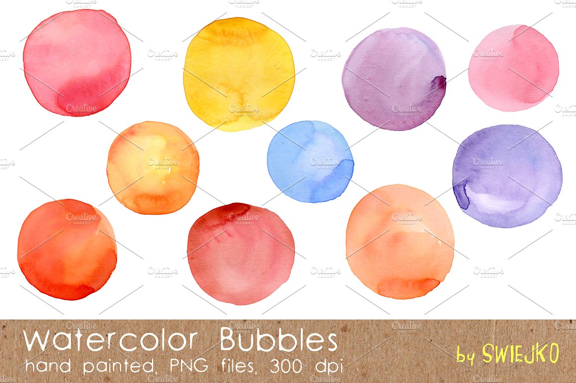 Watercolor Bubbles