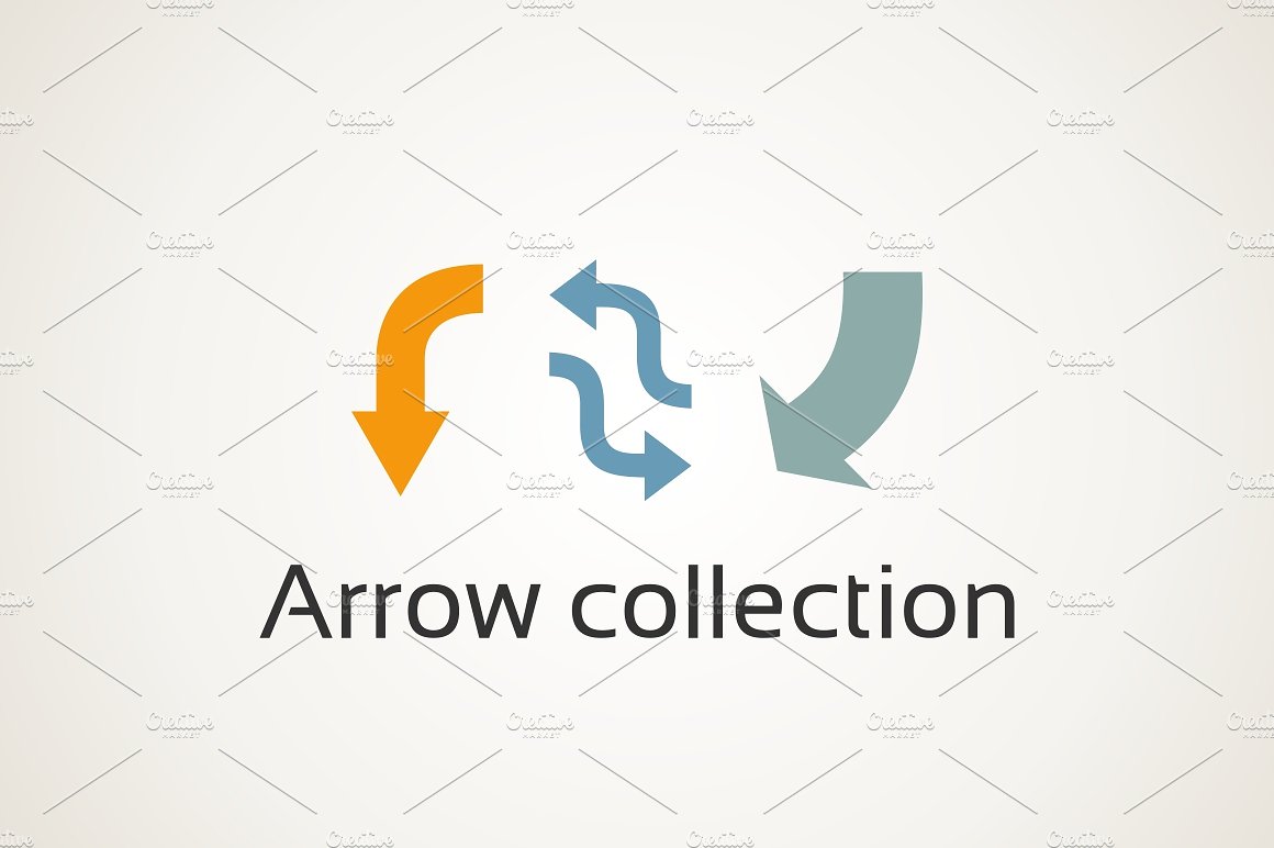 手绘箭头矢量插图Arrow collection