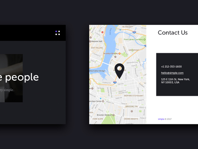 现代简约作品服务推荐团队博客社交地图导航UI工具包Simpl