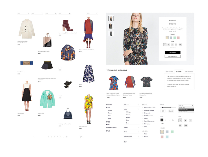 大型时尚电子商务服装服饰童装在线购买PSD网页模板Store