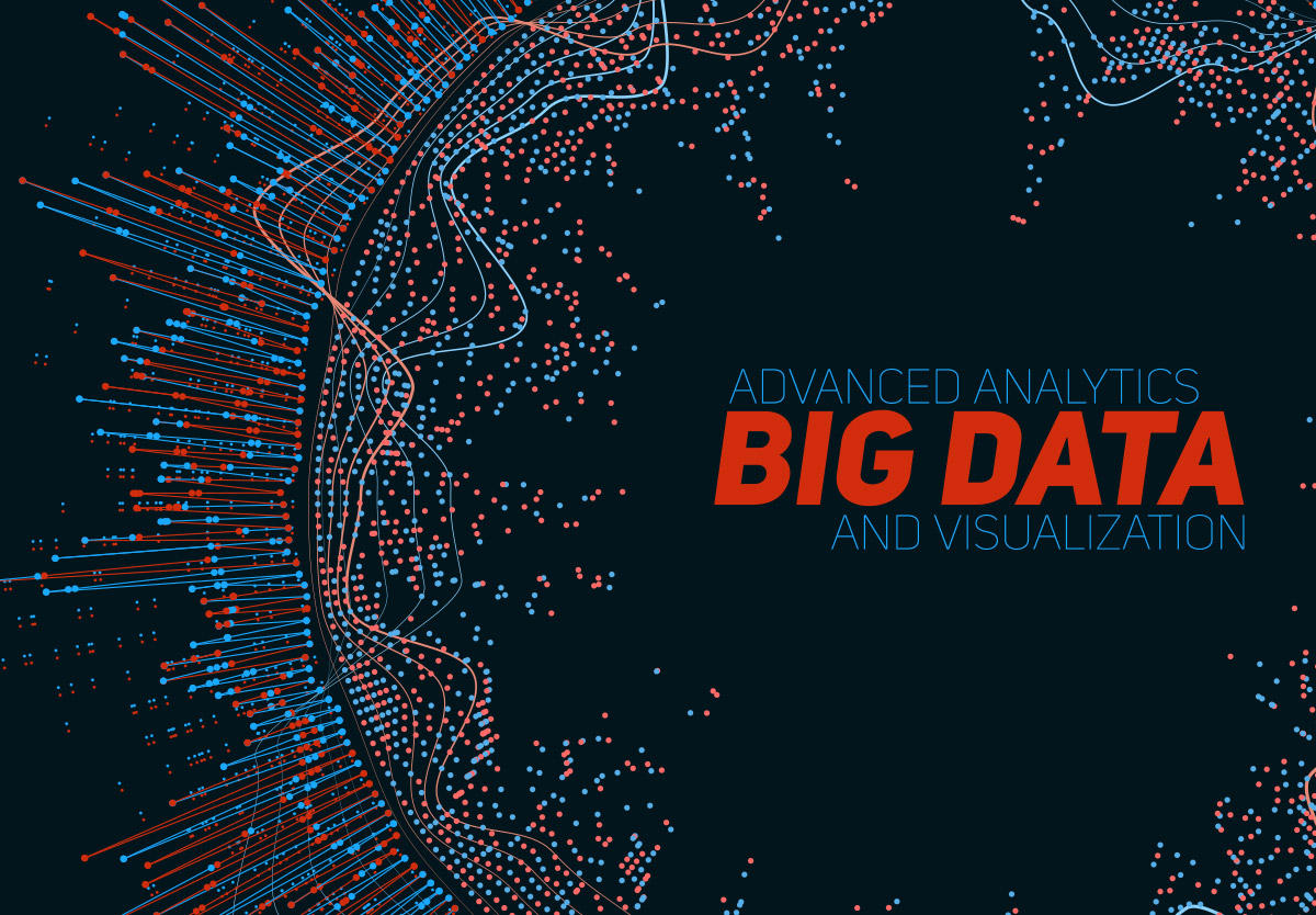 科技感大数据可视化抽象线条未来信息图表矢量设计素材Big d