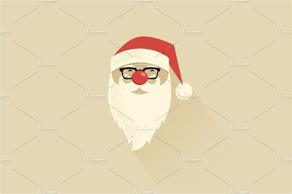 圣诞节装饰素材包Christmas flat icons s
