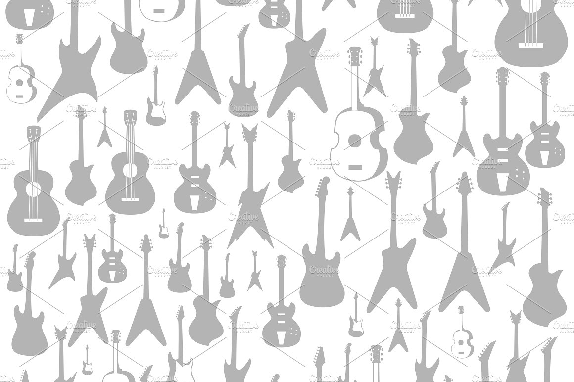 吉他背景矢量插图Guitar a background