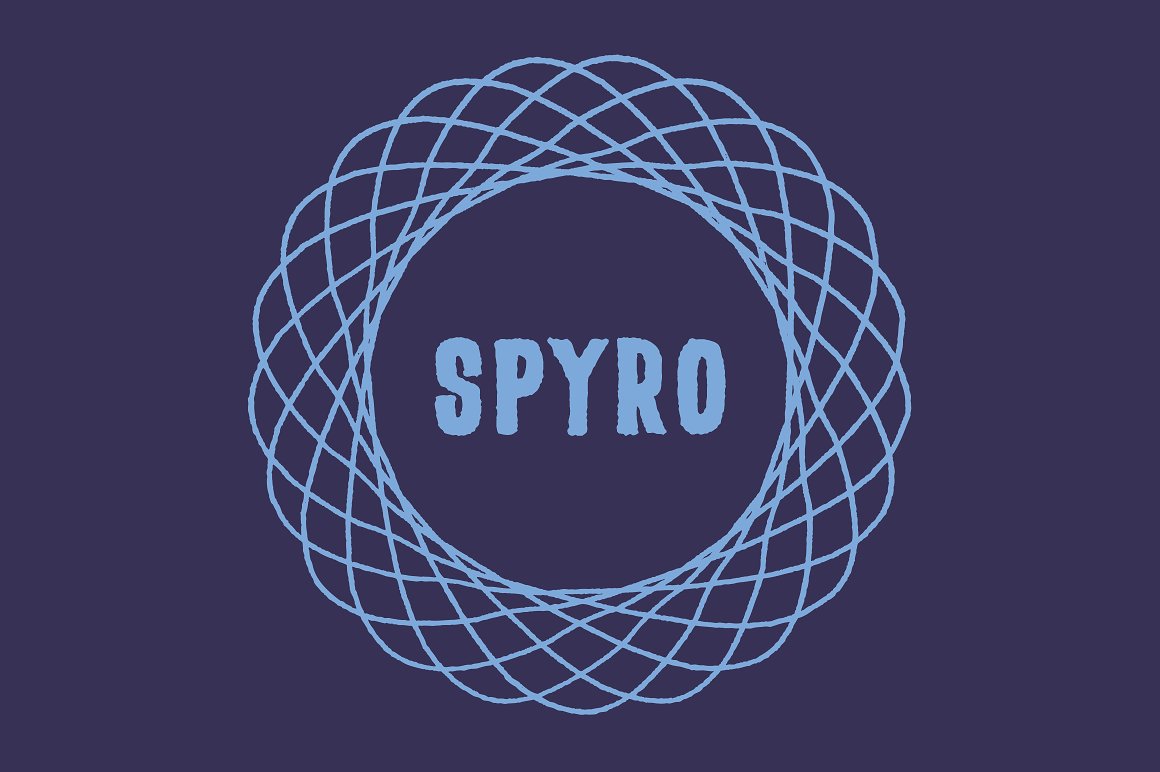 矢量线条旋转插图素材素材Spyrograph Illustr