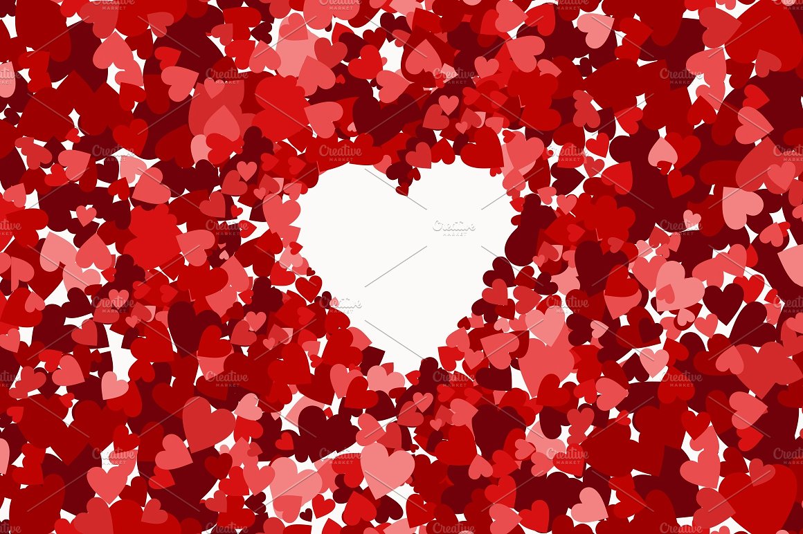 情人节主题设计素材hearts