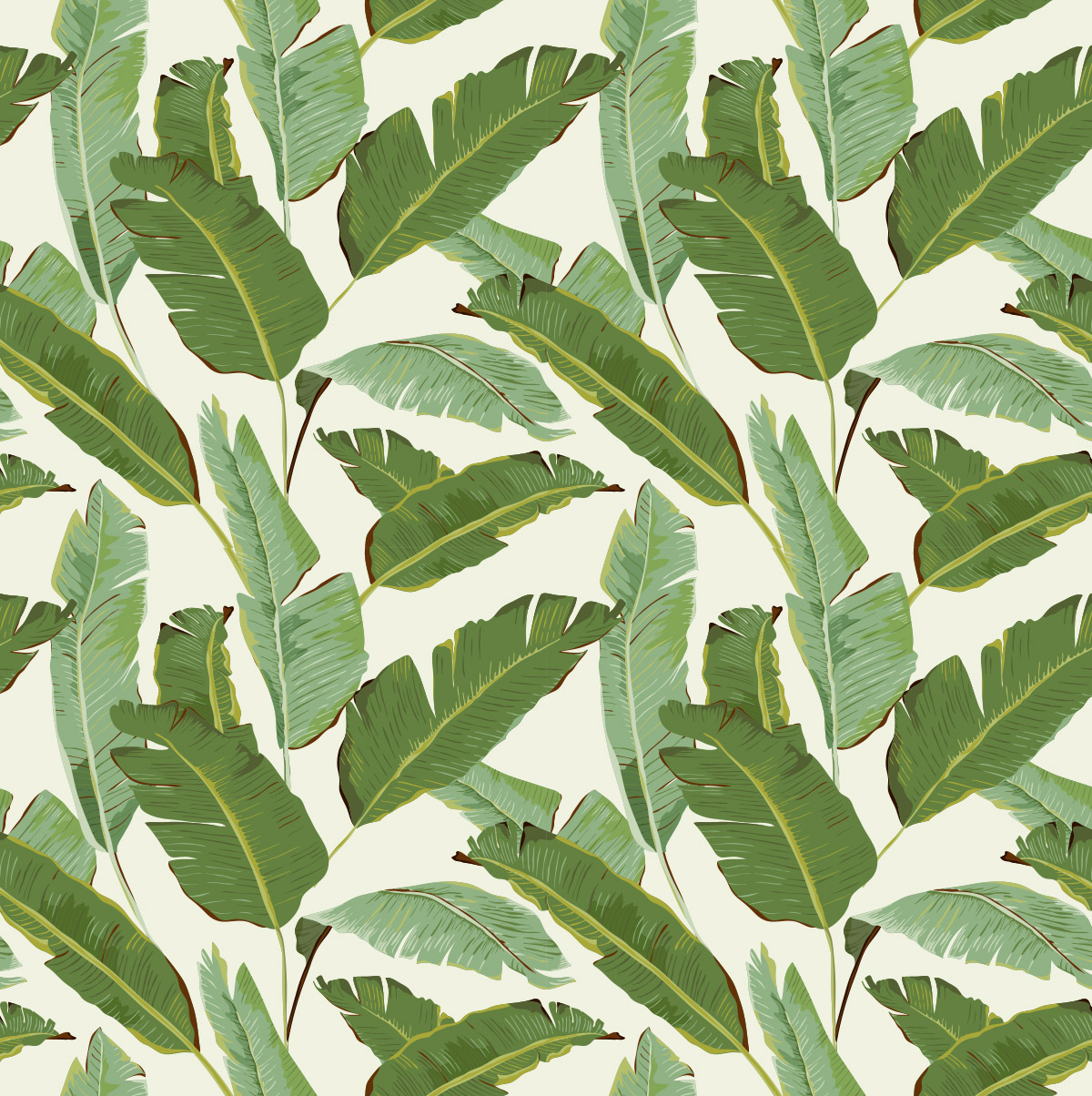 绿色热带植物棕榈叶花背景纹理花卉壁纸矢量设计素材Tropic