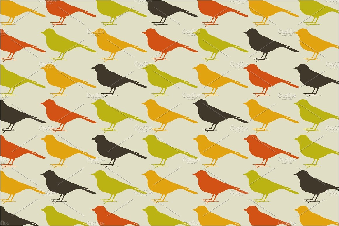 鸟的形状设计背景Background of birds