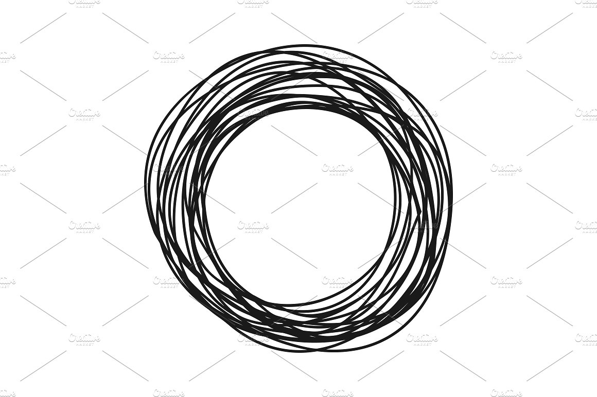圆圈草图设计素材Circle