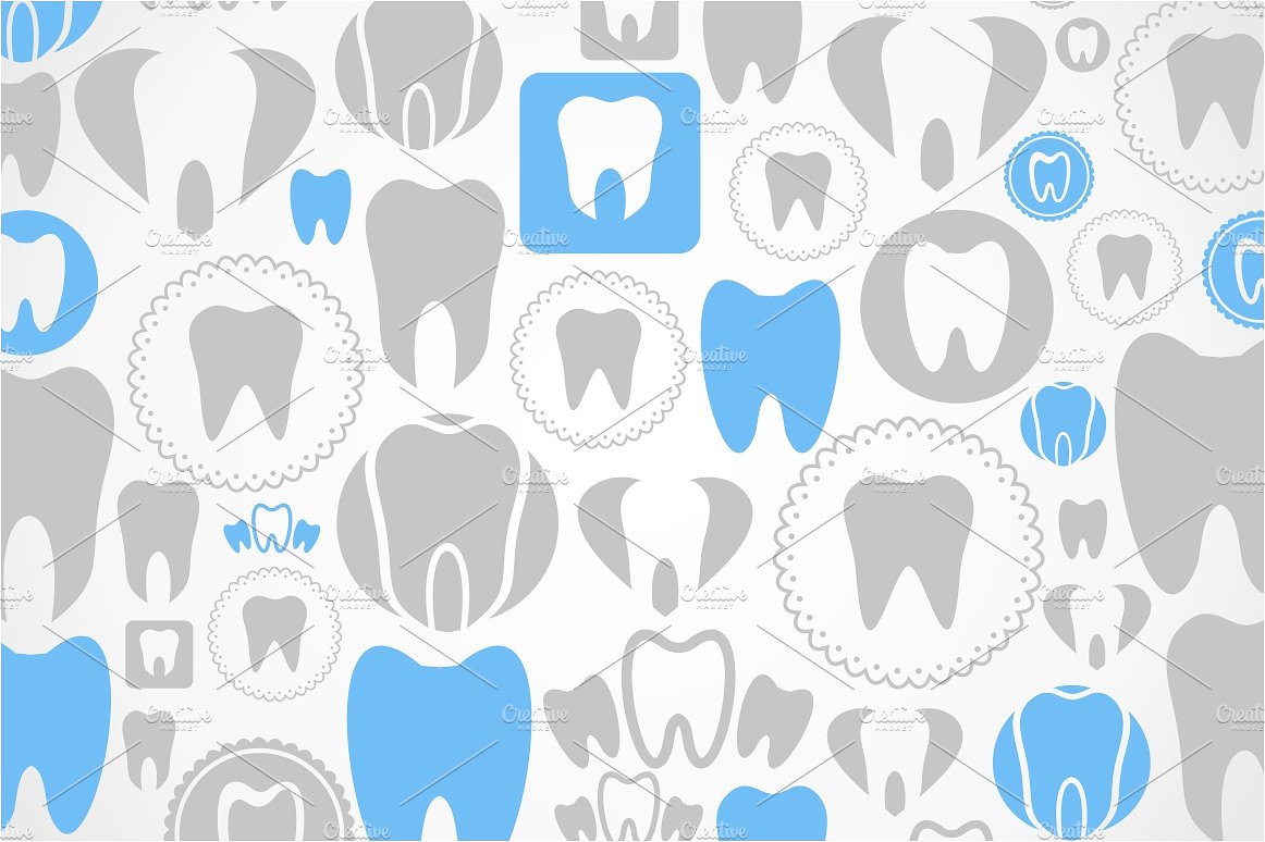 牙齿组成的设计背景Tooth a background