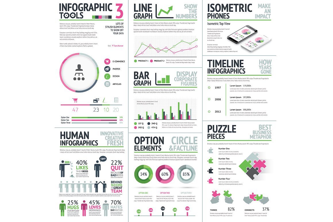 商务信息图标工具素材包Infographic Tools V