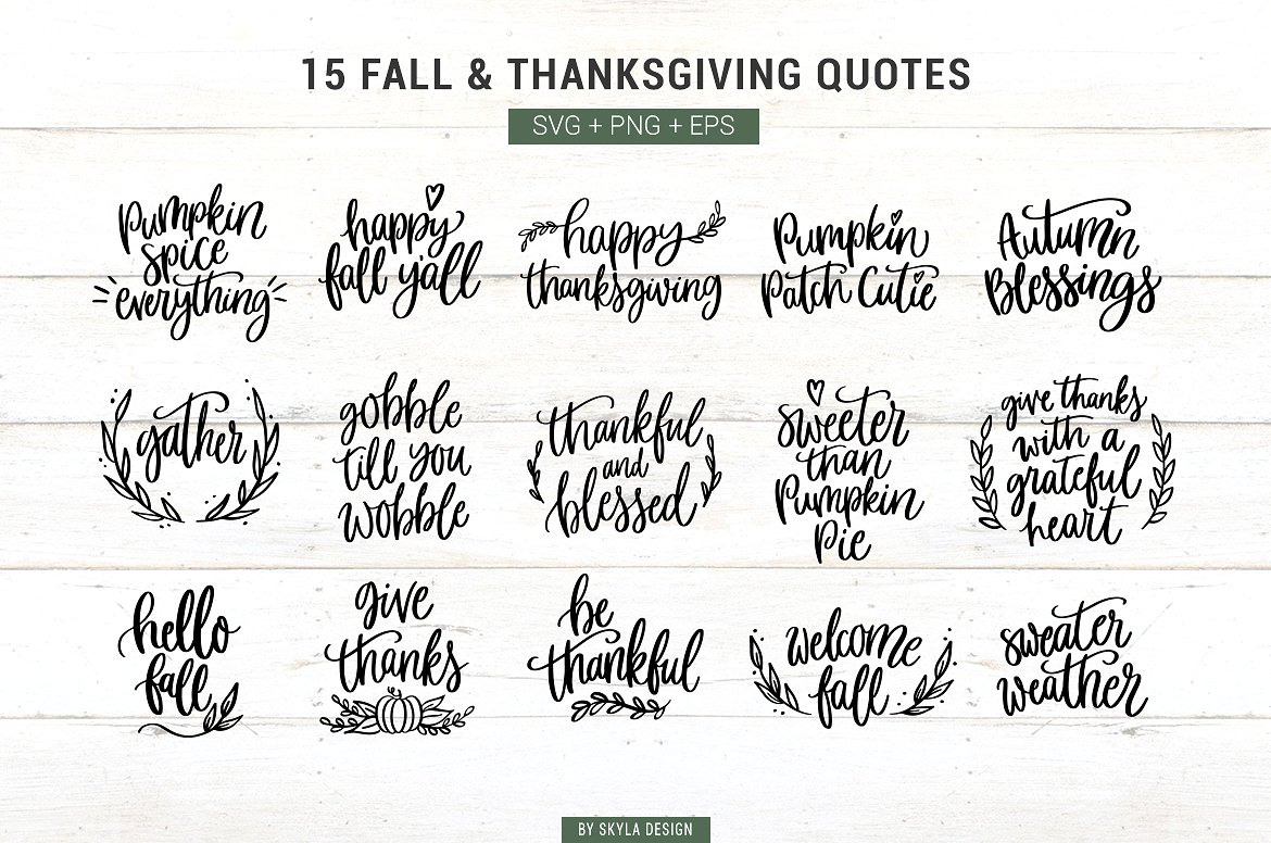 Thanksgiving Fall Quotes Clipa