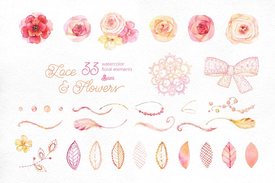 Lace -amp; Flowers. Floral cli