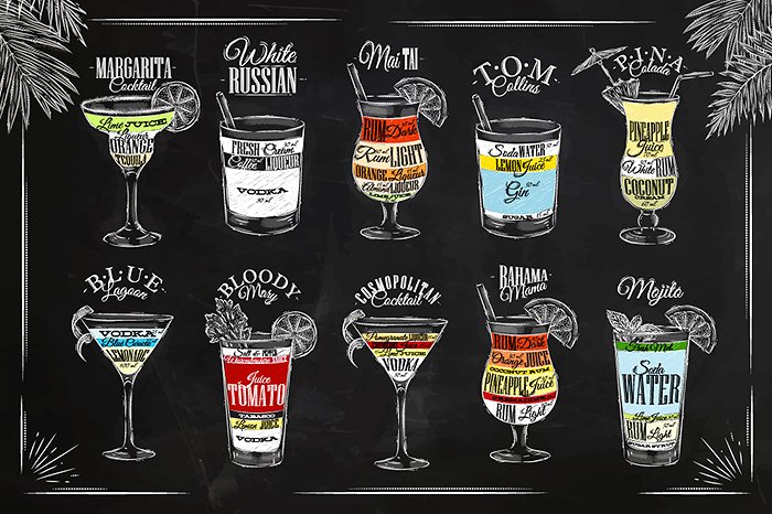 Cocktails graphics