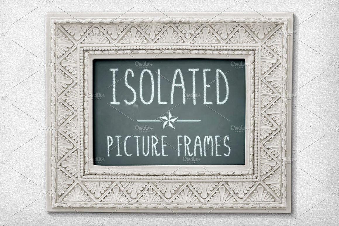 复古相框设计素材Isolated Picture Frame