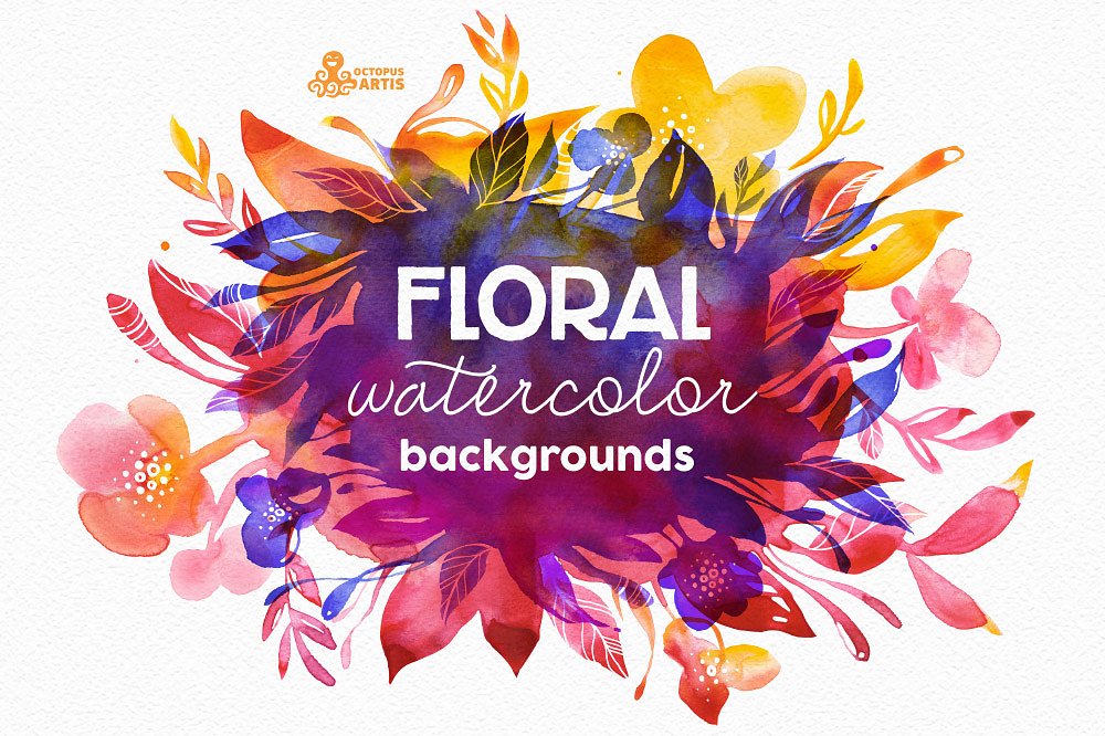 Floral Watercolor Backgrounds