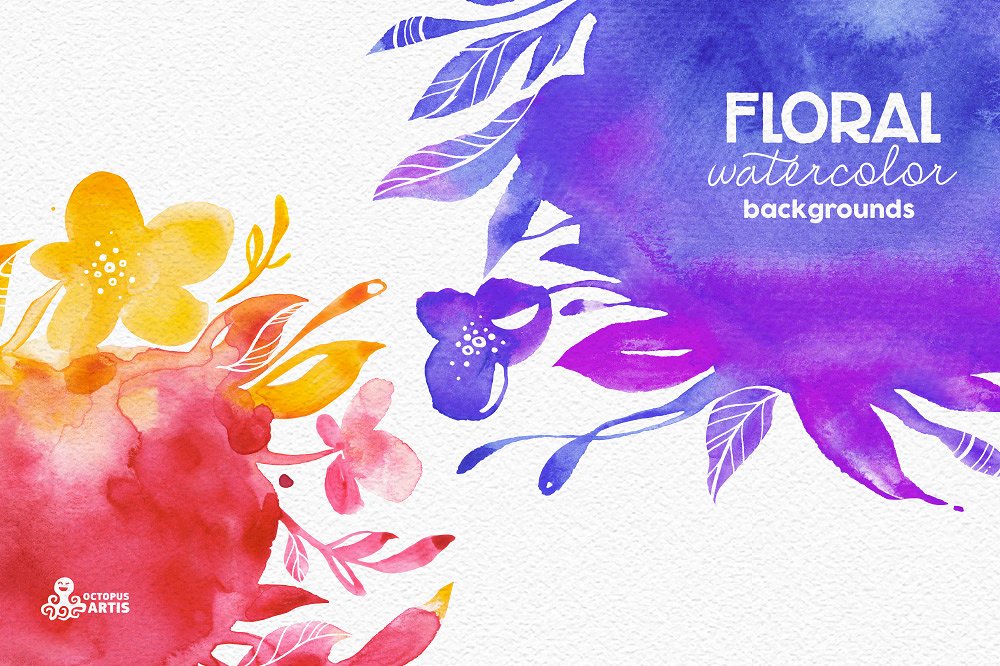 Floral Watercolor Backgrounds