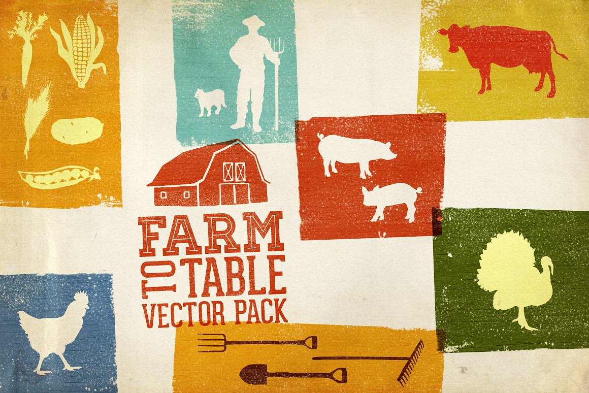 Farm to Table Vector Pack Volu