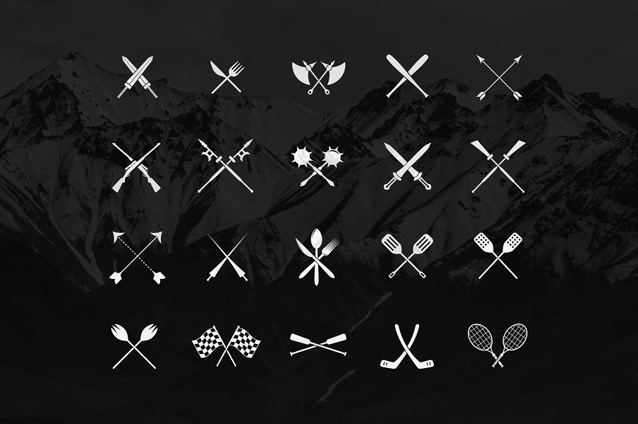 40 Crossed Objects