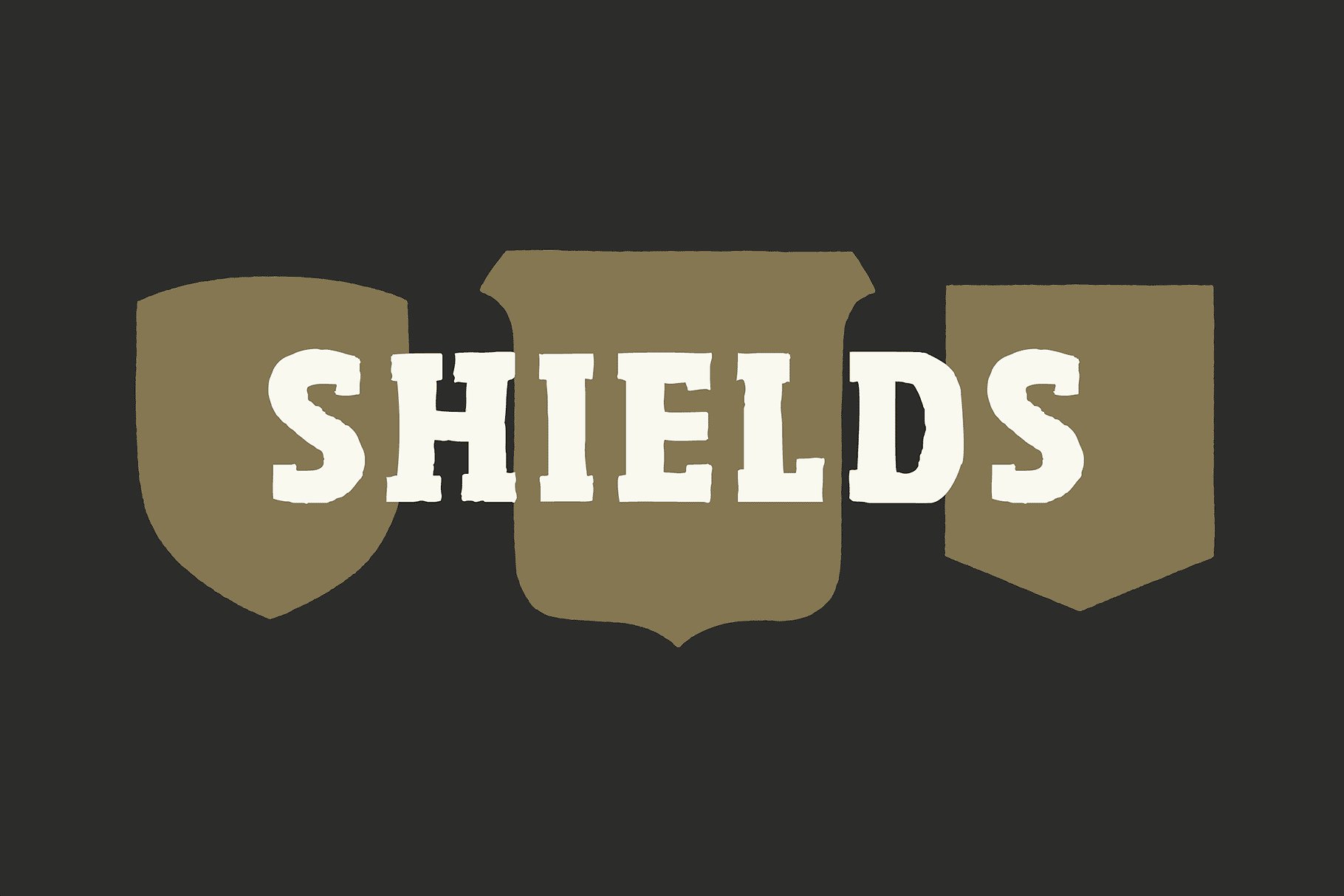 手绘盾牌徽章形状设计素材30 Shield Badge Sh
