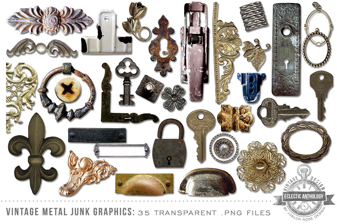 复古金属物件Vintage Metal Junk Graph