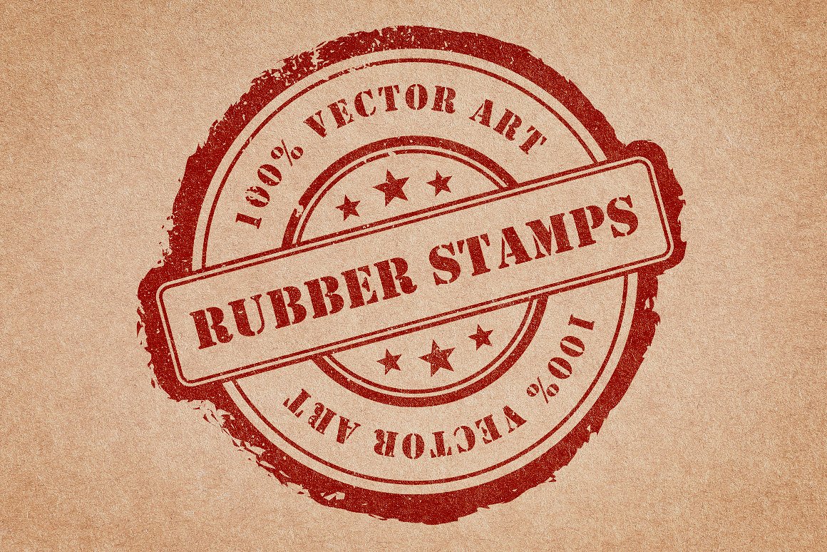 橡皮图章Rubber Stamps Vector Pack