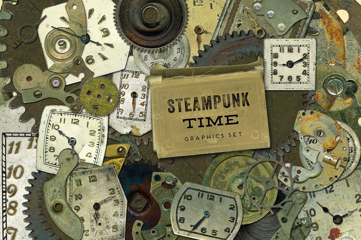 复古表盘Steampunk Time Graphics Se