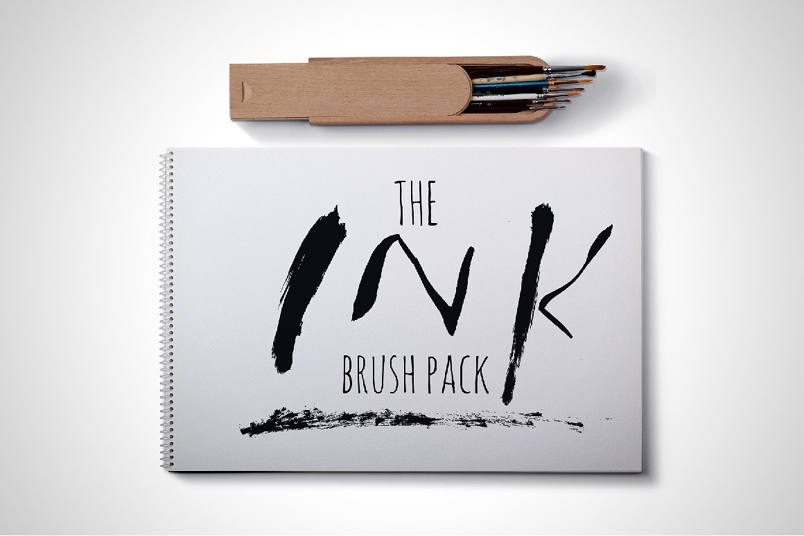 手工制作墨水笔Ink Brush Pack for Illu