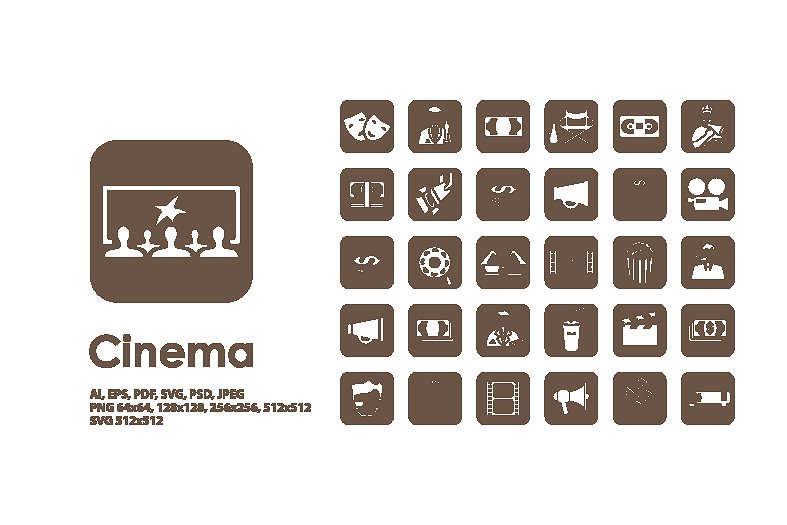 简约web图标Cinema icons