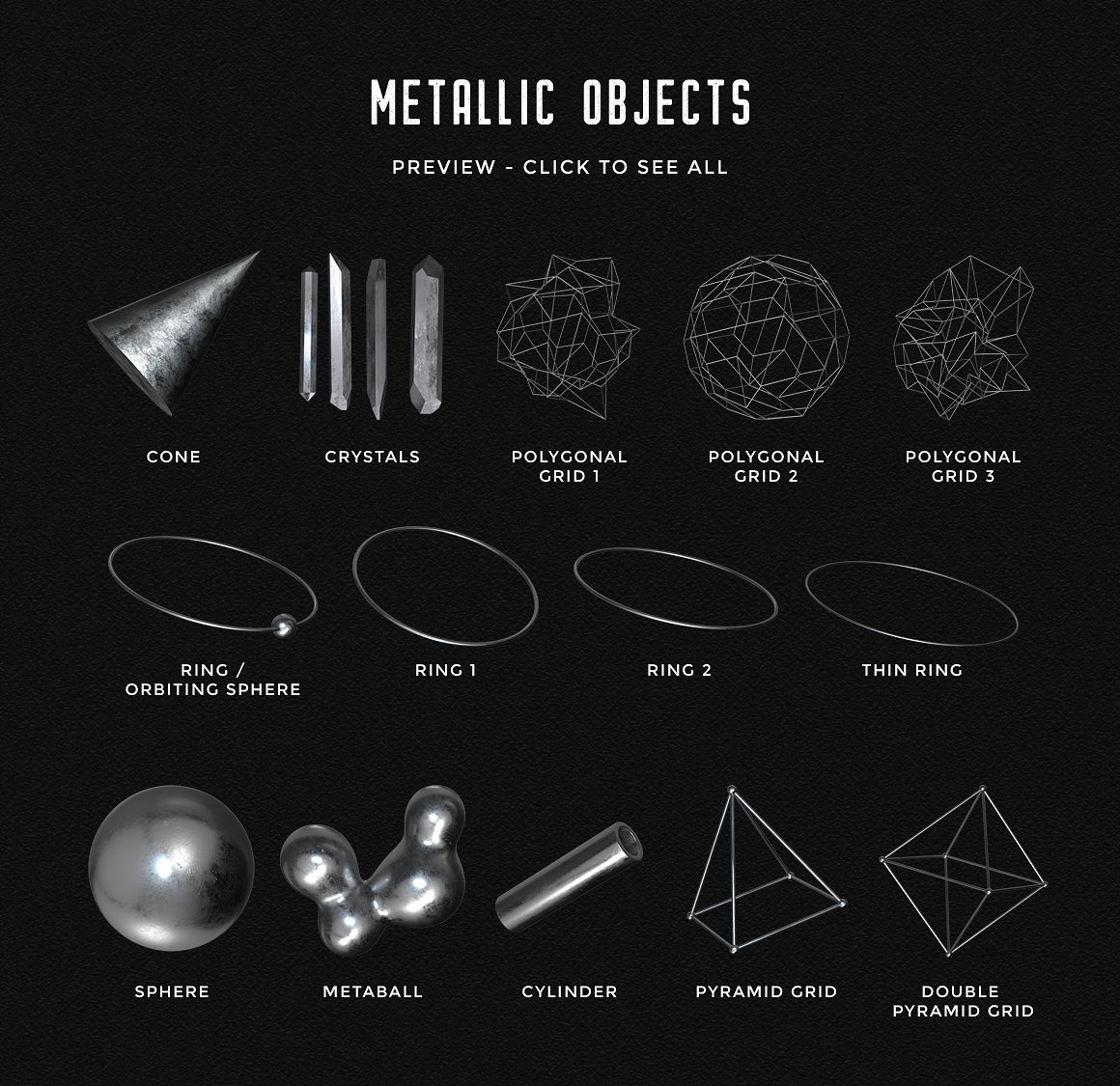 28个水晶设计素材Crystal spheres other