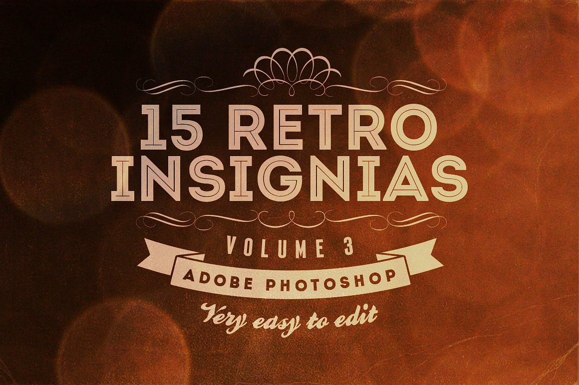 15个徽章标志15 Retro Insignias - Ba