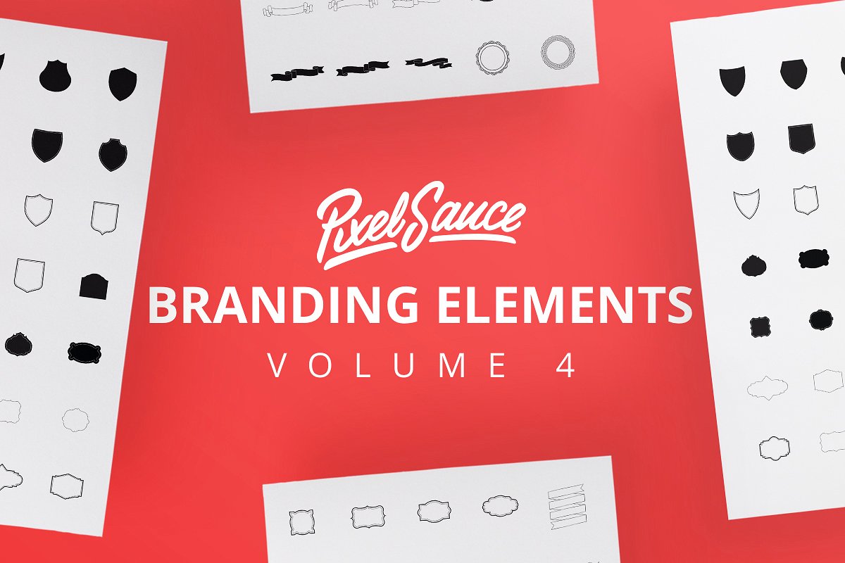 矢量元素100 Branding Elements vol