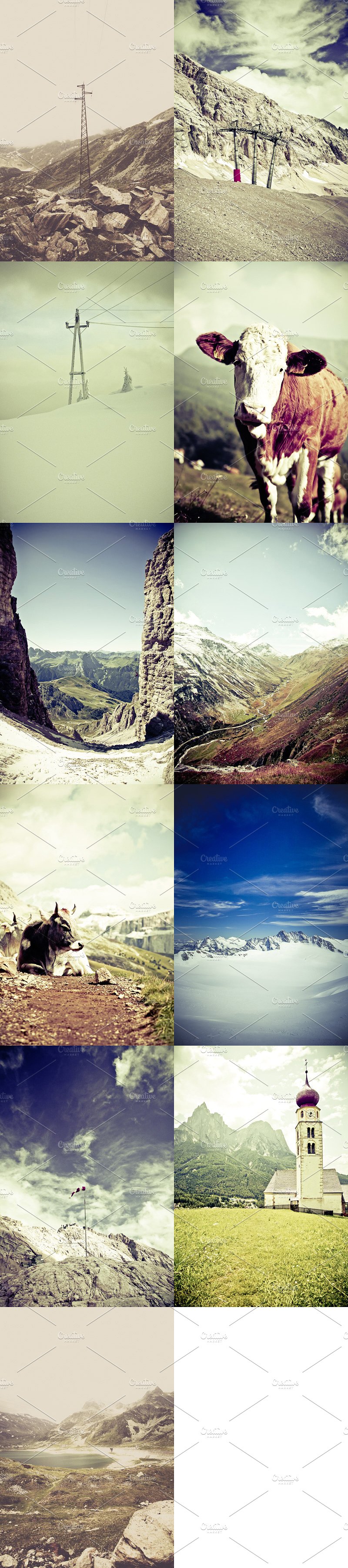 网页设计11x Hi-Res The Alps Mounta