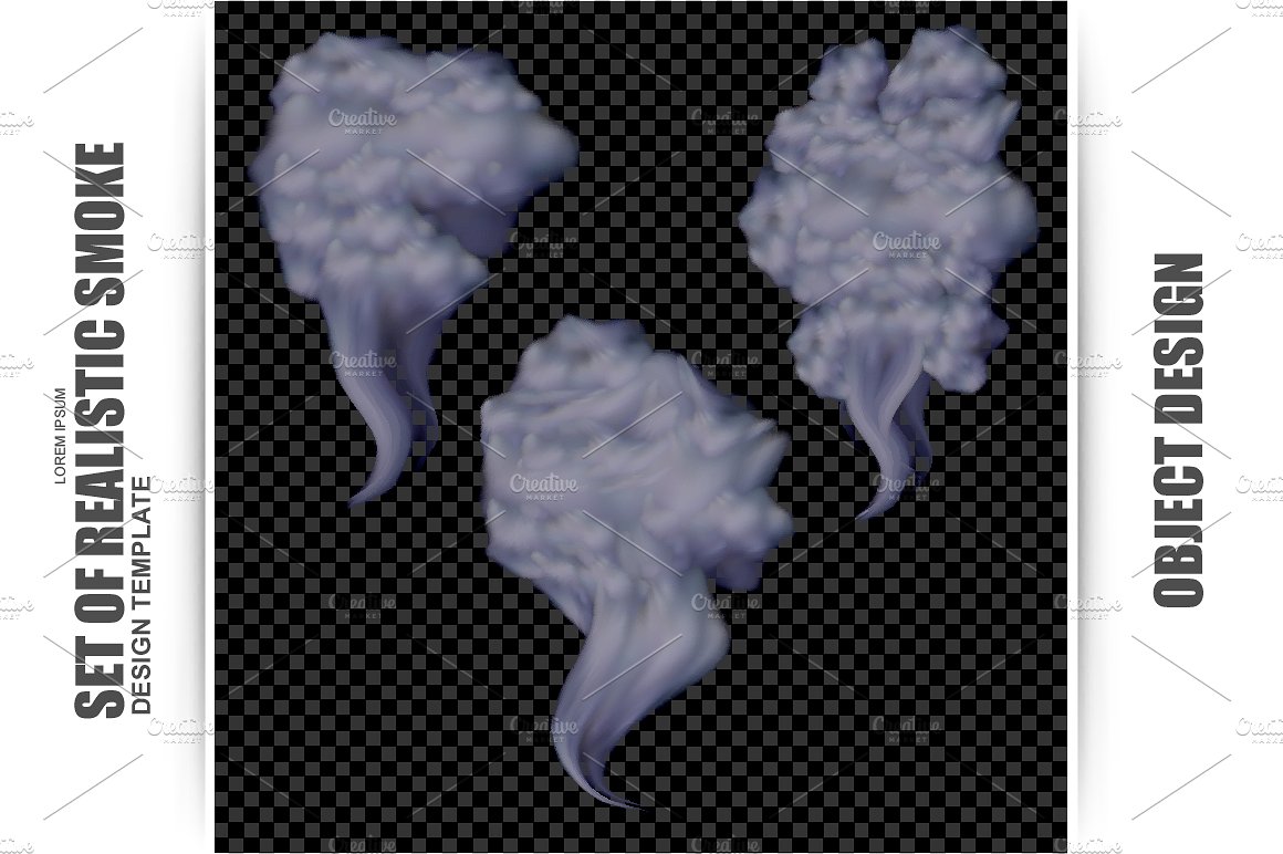 透明烟Isolated Realistic Smoke #5