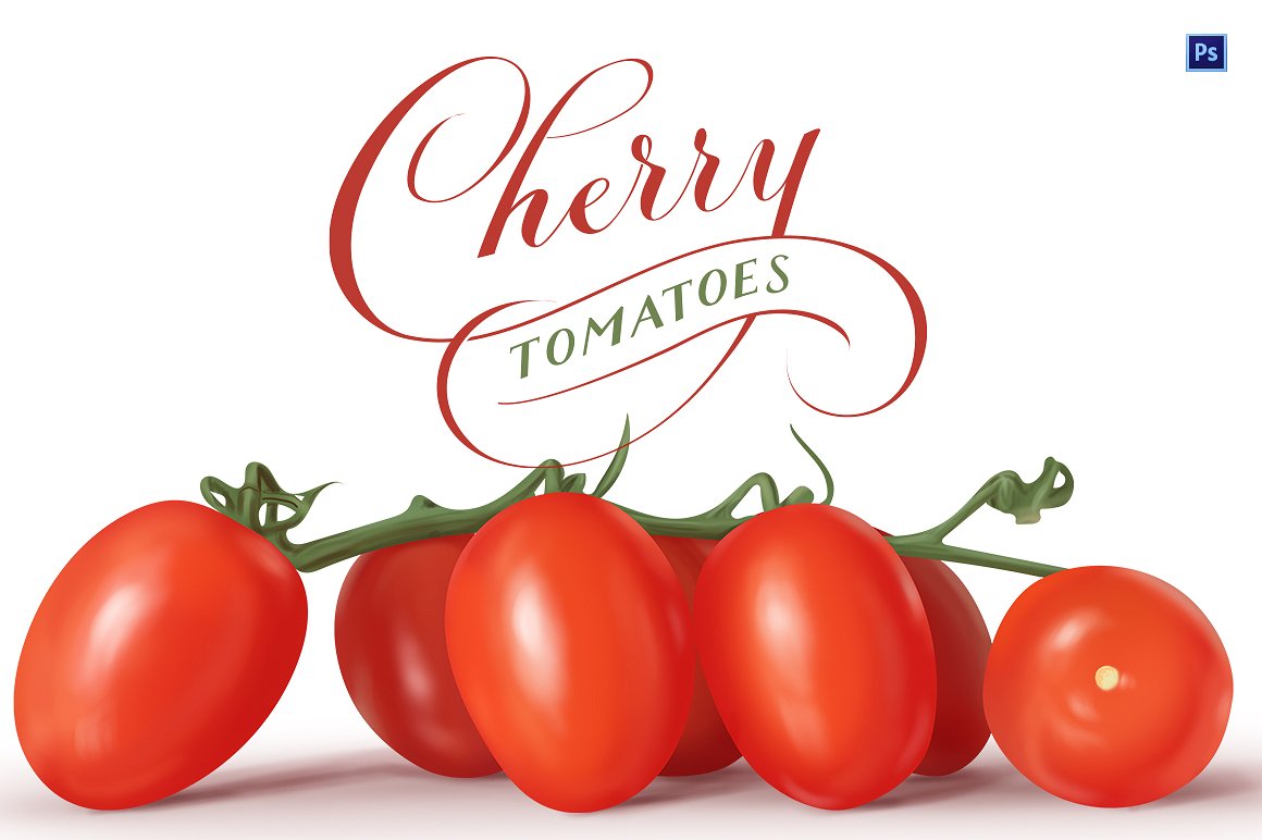 樱桃西红柿Cherry Tomatoes Hi-Res PS