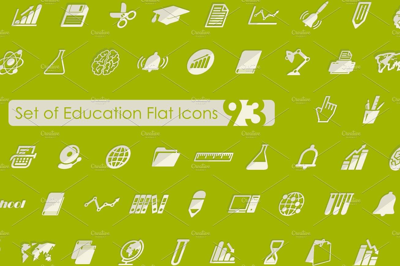 教育图标Set of education icons #30