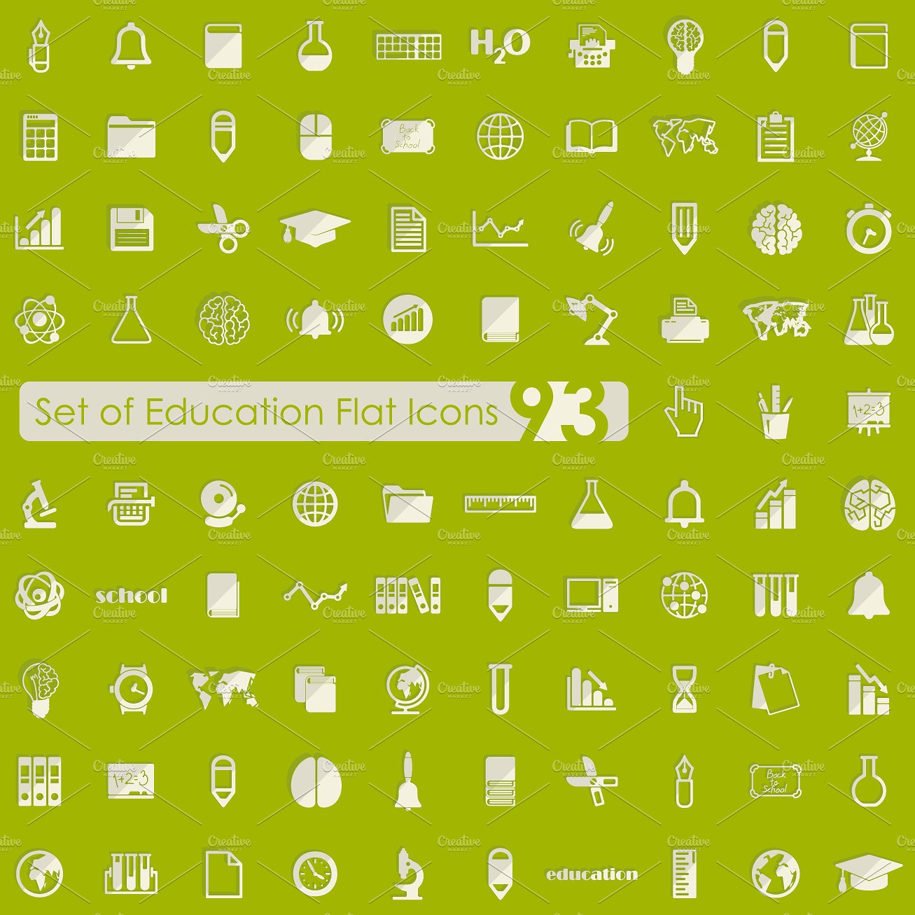 教育图标Set of education icons #30