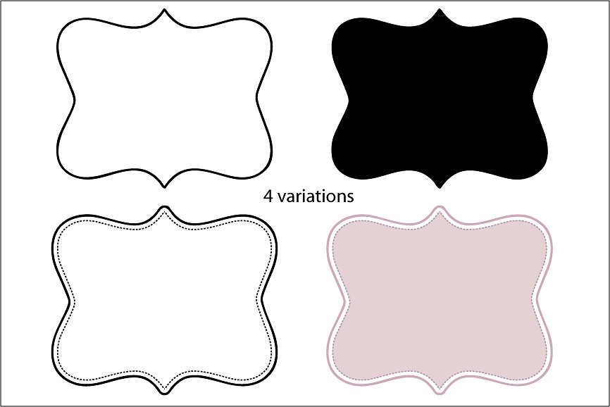 矢量标签设计素材Vector Labels Pastel c