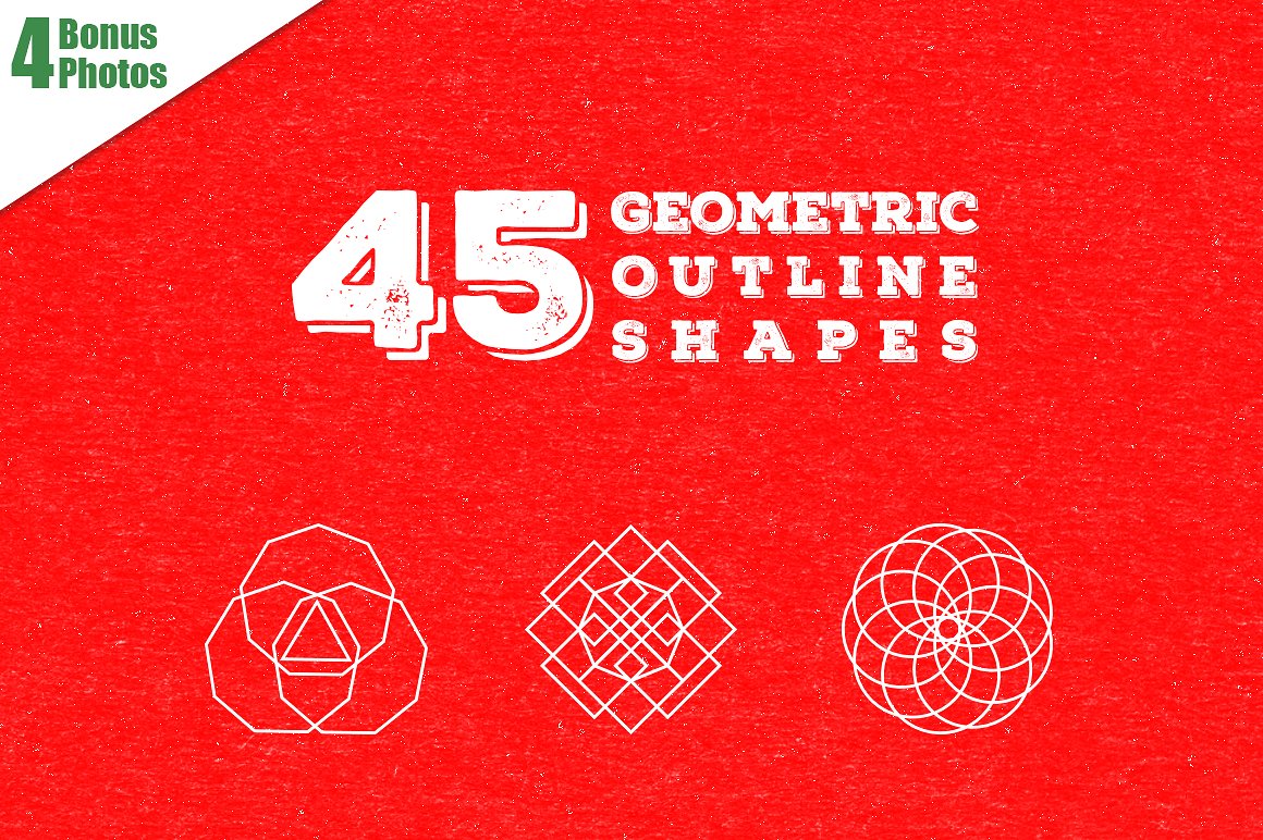 性感轮廓形状45 Geometric Shapes #122