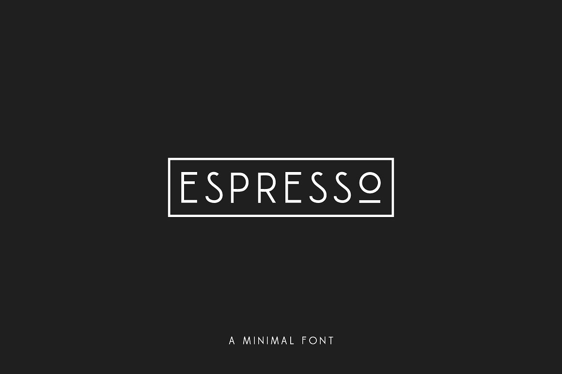 一款现代圆形英文字体Espresso - Minimal D