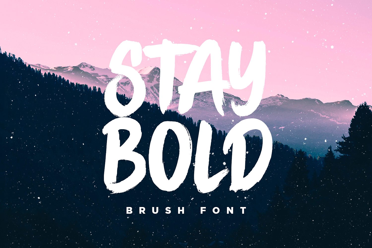 手绘笔刷字体STAY BOLD Brush Font #16