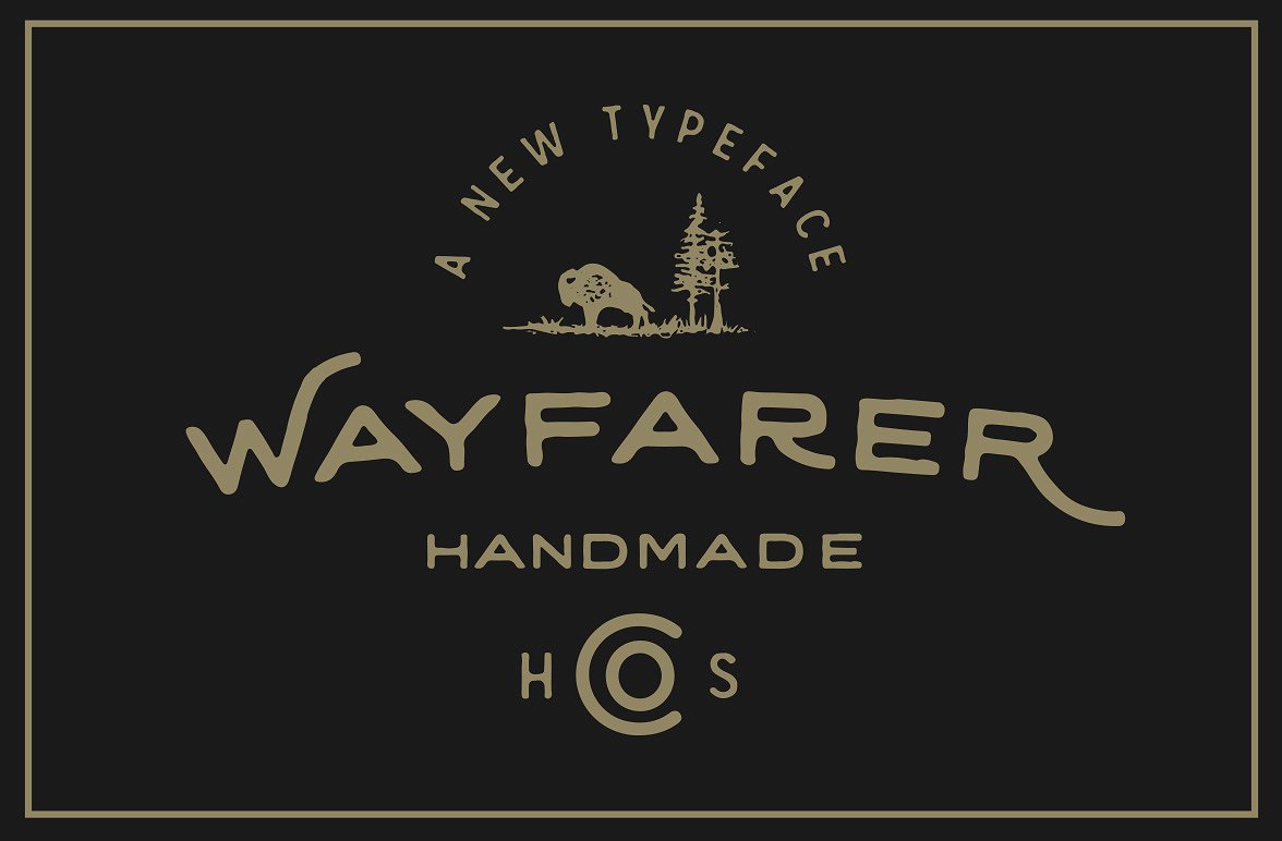 一款复古艺术英文字体Wayfarer - Hand Draw