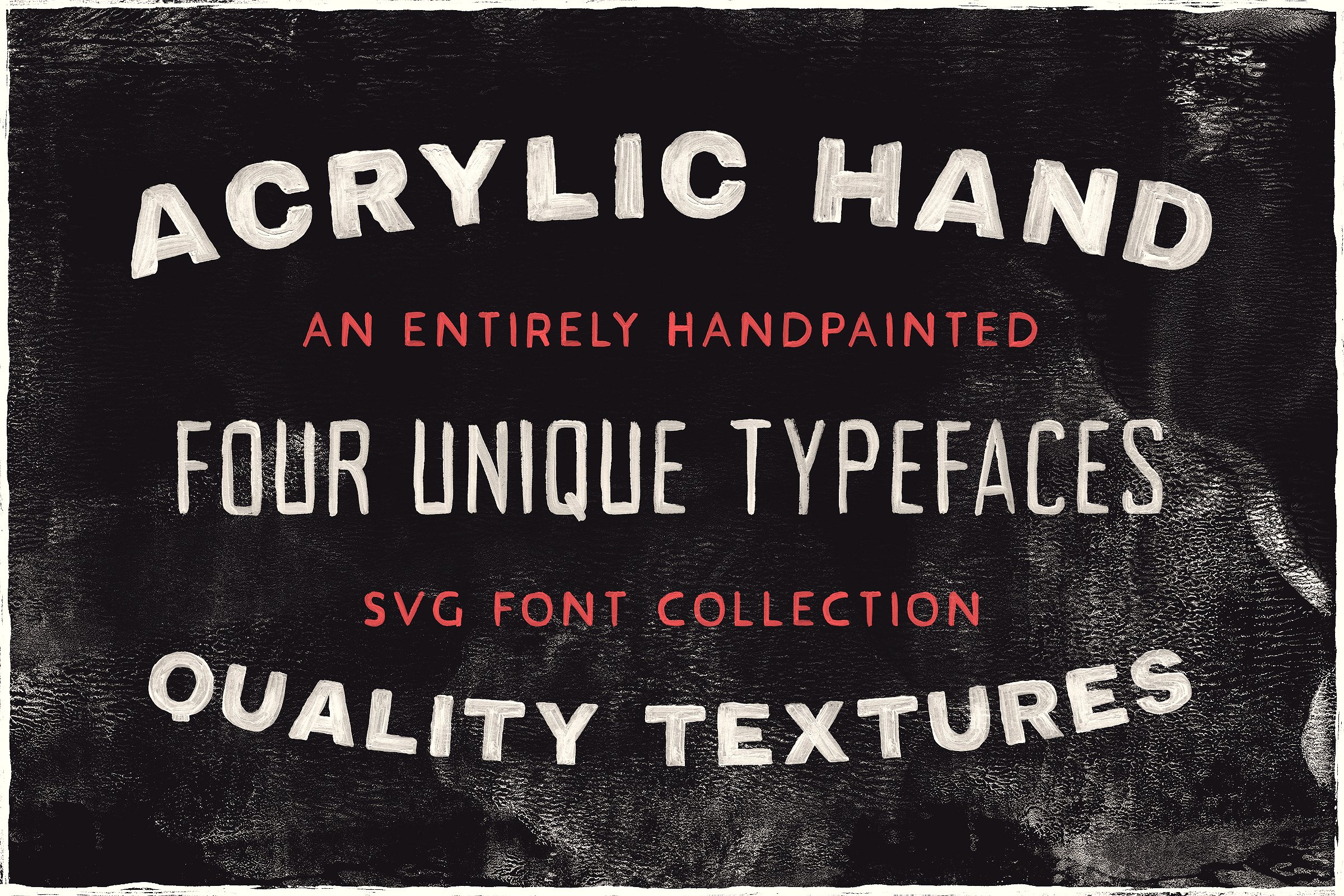 全新的字体格式Acrylic Hand - SVG Font